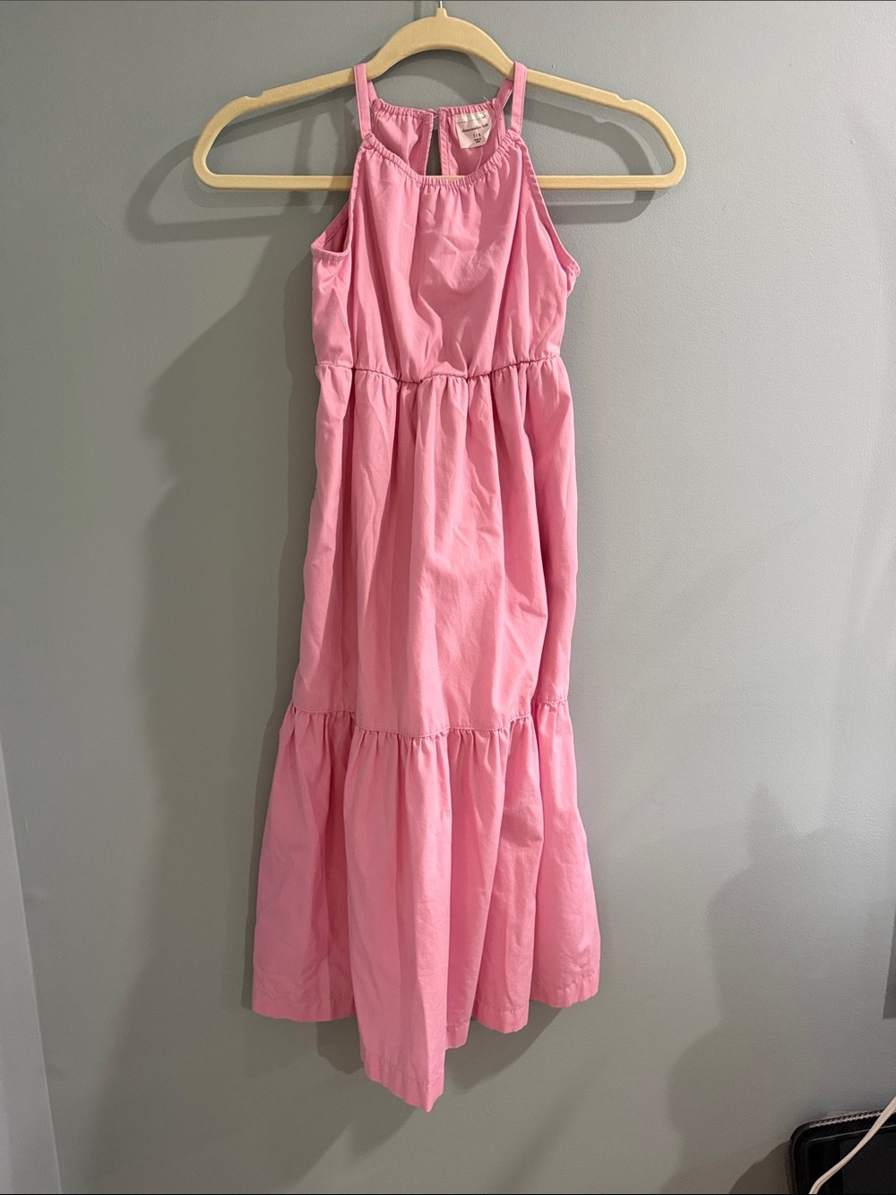 abercrombie kids Pink Tiered Halter Dress